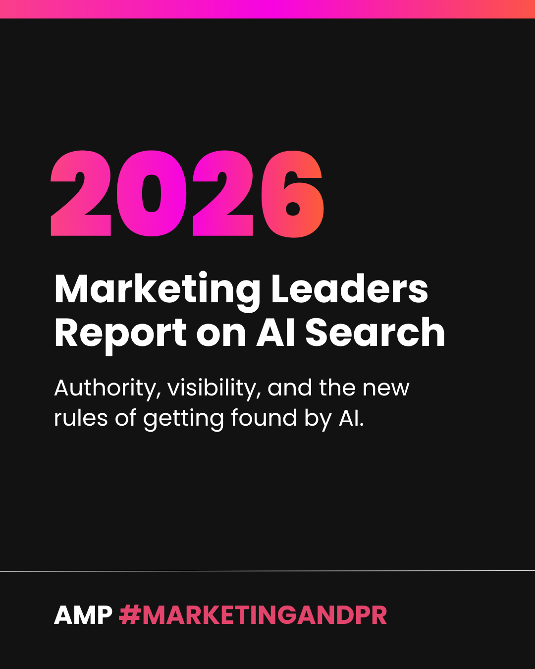 The 2026 AMP Marketing Leaders Report on AI Search